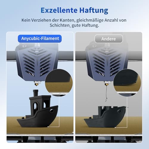 ANYCUBIC Filament 1.75 PLA Schwarz, 1kg 3D Drucker Filament PLA, Filament 3d Druckmaterialien, Vakuumverpackung, Intelligente Identifikation – Bild 6
