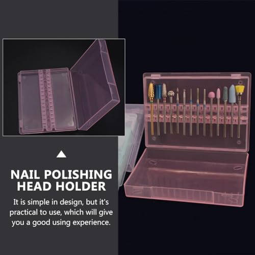 Caja organizadora para brocas de manicure 14 agujeros miniatura 4