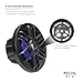 RECOIL M1-4 Coaxial Speakers 4 Inch 2 Way Marine Boat & UTV ATV Built-in RGB LED Lighting 4 Ohm MAX Power 160W Pair