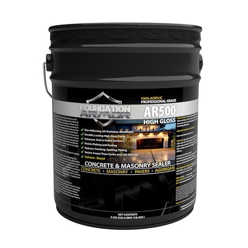 Armor AR500 High Gloss Wet Look Concrete Sealer 5 Gallon