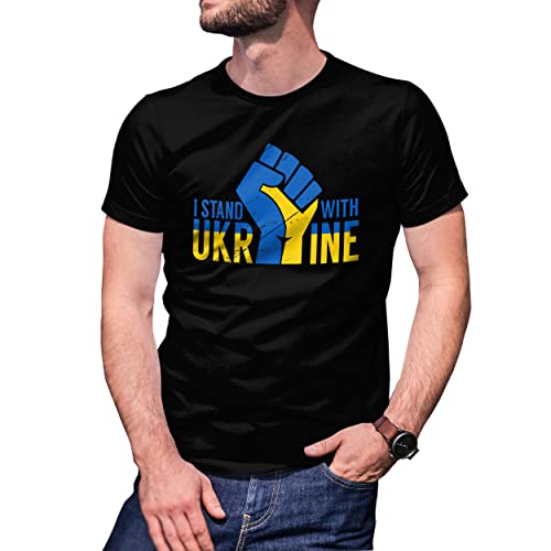 B&S Boutique Stand with Ukraine Fight Fist T-Shirt Noir Cover