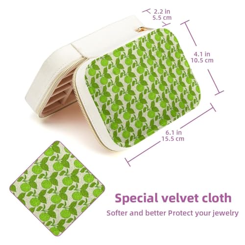 Joyero de viaje de terciopelo con estampado premium y organizador de pulseras exclusivo 6