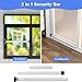 Sliding Door Security Bar,16 to 51 Inch Inside Sliding Patio Door Window Security Bar Stopper, Adjustable Window Locks Security Bars for Home Apartment Security, Sliding Glass Door Lock Hardware