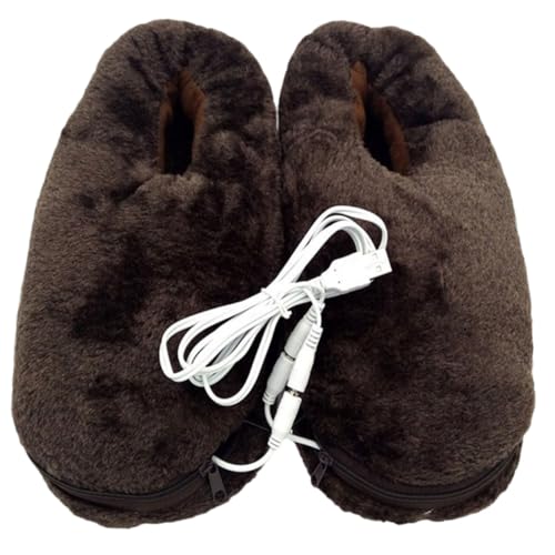 Chauffe-pieds électrique USB Baluue marron taille unique pour adulte