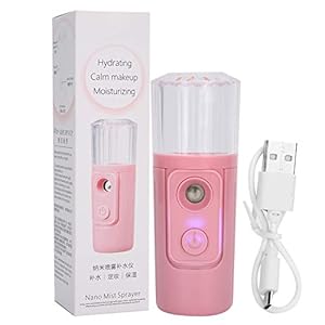 Mist Sprayer, Oplaadbare Draagbare Gezicht Hydraterende Sprayer, Herbruikbaar en Duurzaam, Aanvullen Vocht Voor Droge…
