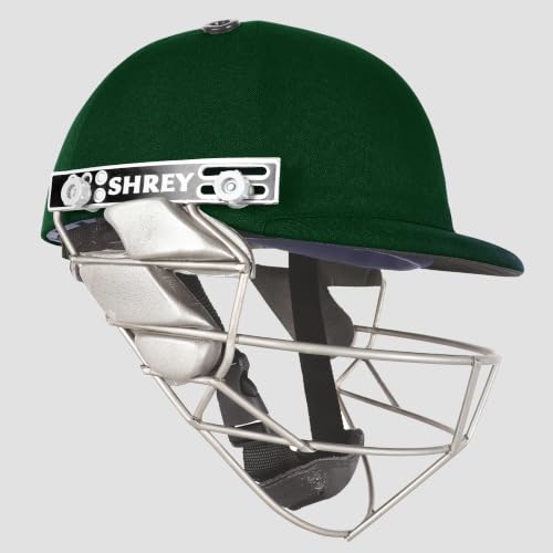 Image of SHREY Pro Guard Stainless Steel 2.0 Batting Cricket Helmet for Men's (Green, M)