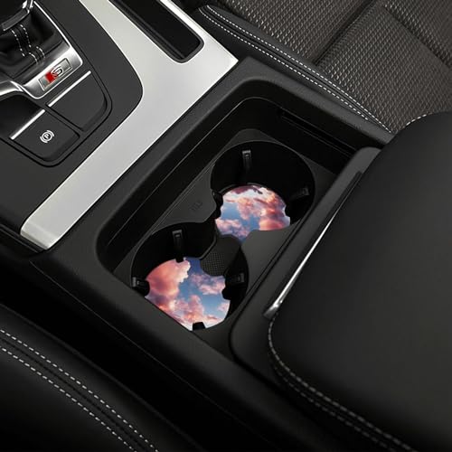 Portavasos para carro negro 2 piezas de neopreno miniatura 6