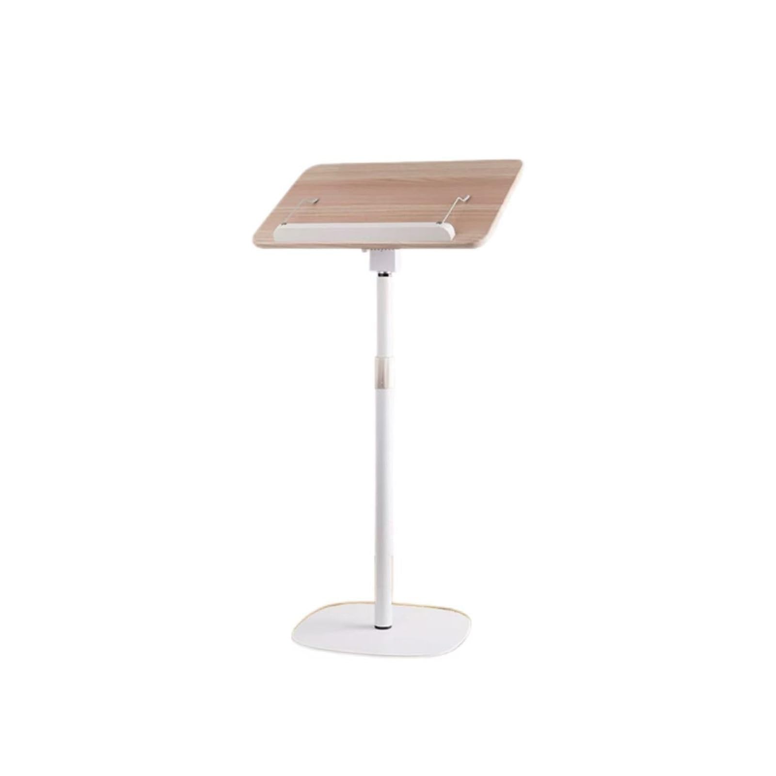 Genérico Soporte Ajustable para Libros, sujetapáginas Manos Libres para Libros de Cocina, partituras y Biblias hogar y la Oficina (Blanco, 28x28x50-90cm)