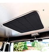 Xenjum Magnetic Insulated RV Roof Vent Cover, Foldable Universal RV Skylight Cover with Reflectiv...