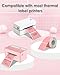 iEager Pink Square Thermal Label Stickers, 2