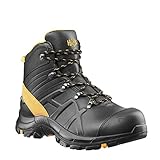 Haix Black Eagle Safety 54 mid/Black-orange Robuste Sicherheitsschuhe mit S3-Eigenschaften und Komfort. 44