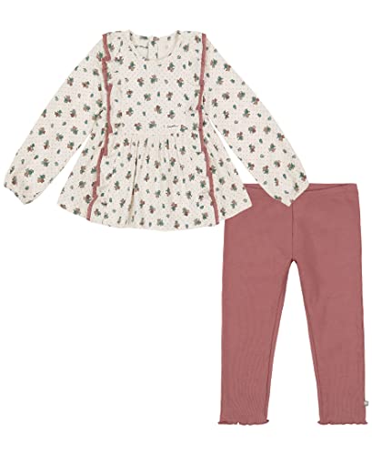Image of Lucky Brand Baby Girls' Comfortable and Stylish Fit Everyday Casual Wear 2Piece Tunic & Legging Set