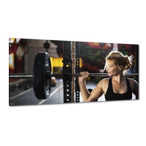 Toile gym 120x60 cm peinture imprimée pour grands murs vides