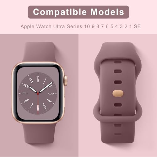 Image of Tobfit 3-Pack Strap Compatible with Apple Watch Series 10 /9 /8 /7 /6 /5 /4 /3 /2 /1 /SE 1 2 - 38mm /40mm /41mm /42mm /44mm /45mm /49mm Replacement Band for Men & Women (Smartwatch Not Included)