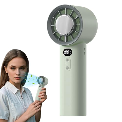 Ruwshuuk Ventilador plegable de mano, ventilador de bolsillo plegable - Ventilador de viaje recargable plegable con viento fuerte,Accesorios al aire libre de múltiples velocidades inteligentes con