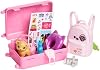 Muñeca Barbie y Accesorios, Set de Viaje con Perrito y Más de 10 Piezas, Maleta se Abre y Cierra, Barbie "Malibu" con Cabello Rubio 8