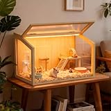 BingoPaw Cage Hamster en Bois, Habitats pour Rongeur Souris avec Fenêtre...