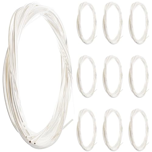Abaodam 10 Packs Plated Nylon Guitar Strings for Folk Guitars Replacement for Optimal Performance and Warm Tones All Genres