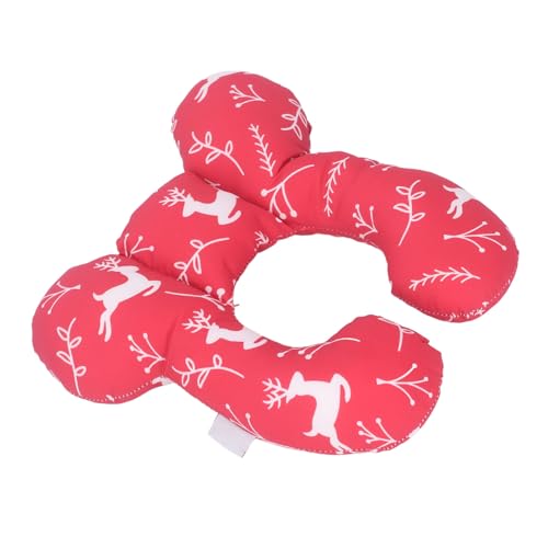 Travesseiro de Suporte para bebê Em Forma de U, Padrões de Natal Fáceis de Limpar, Travesseiro de Pe