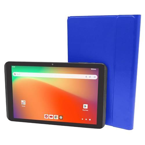Image of Prestige Elite 10QH Android 13 10.1 Inch HD IPS Tablet, 64GB Storage, 2GB RAM with Detachable Keyboard Case - Blue