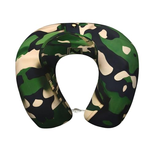 Almohada de cuello con fibra de poliéster negra ajustable miniatura 1