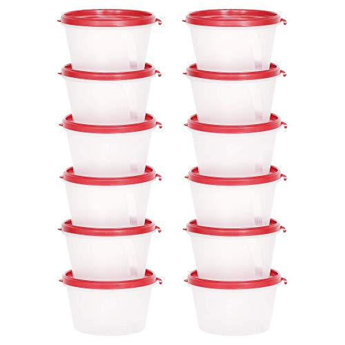 Image of Cutting EDGE Nesterware 750ml Stackable Food Container (Set of 12, Red)