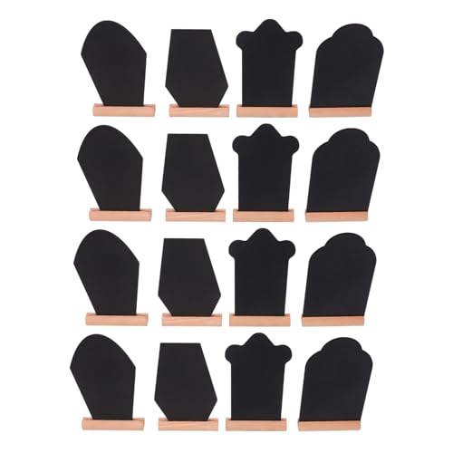 Mini blackboards de table réutilisables STOBAZA avec support bois pour mariage