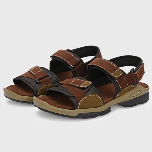 Image of Centrino Sandals for Men | Stylish Men's Casual Sandal for Office & Travel | Comfortable Sandals with Grip Insole & Quality (8144)