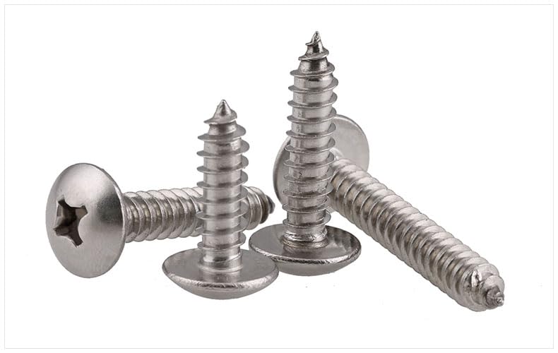 201 Stainless Steel Truss Head Self-tapping Screws M4 M5 Screws Ta Screws Nails Wood - Screws - - (Length: M4X25 100pcs)