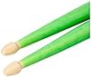 Zildjian Z5AACDGG 5A Hickory Drumsticks - Wood Acorn Tip - Neon Green #2