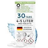 Wicked Chili Wasserreinigungstabletten (30 Tabletten) Wasserentkeimung 4-5 Liter Trinkwasser Wasseraufbereitung Wohnwagen Camping Wandern, Trinkwasseraufbereitung Reiseapotheke, Notfall Ausrüstung