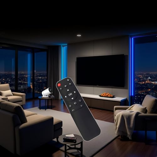 Image of Mini Projector Remote Replacement H1 P61 HY300 Remote Control (X3-Remote)