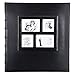 Lanpn Photo Picture Album Self Adhesive, Self Stick Sticky Photo Albums with Magnetic Pages for Wedding/Anniversary/Birthday, Holds 3x5, 4x6, 5x7, 6x8, 8x10 Photos (30 Sheets / 60 Pages, Black)