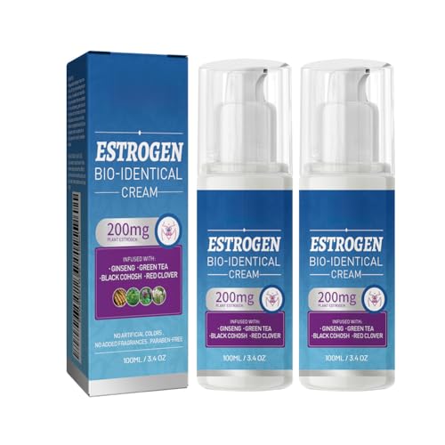 Wenrny 2 Pcs Estrogen Creams for Hormone Balance,100ml Natural Estrogen Cream for Women-Menopause Relief, Balance Support for Body,Mild, Non-irritating,Easy to Absorb,Women Body Care Creams (Blue)