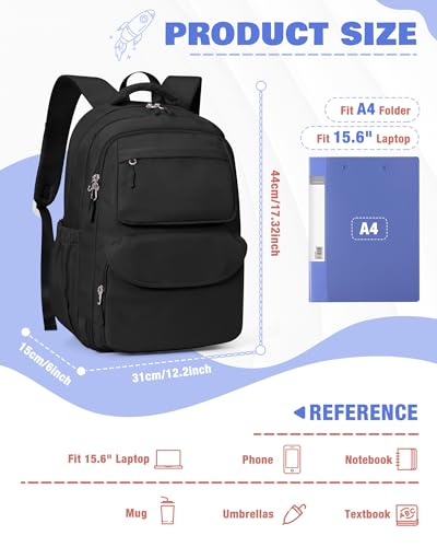 coofay Schulrucksack Teenager Jungen Mädchen Rucksack Schule Schulranzen Mädchen 5.Klasse Schultasche Rucksäcke School Bag Schultaschen