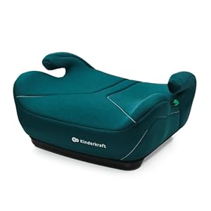 Kinderkraft I-BOOST Kindersitz 135-150cm I-Size, Sitzerhöhung von 9 bis 12 Jahre, Einfache montage, ergonomische Haltung, zusätzlichen Schaumstoff, Grün