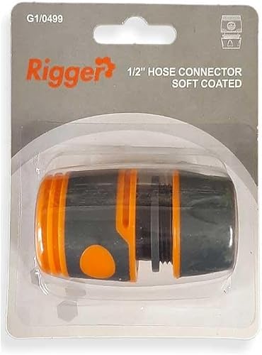 RIGGER Garden Hose Connector 12mm - 1/2" H20010 Softgrip