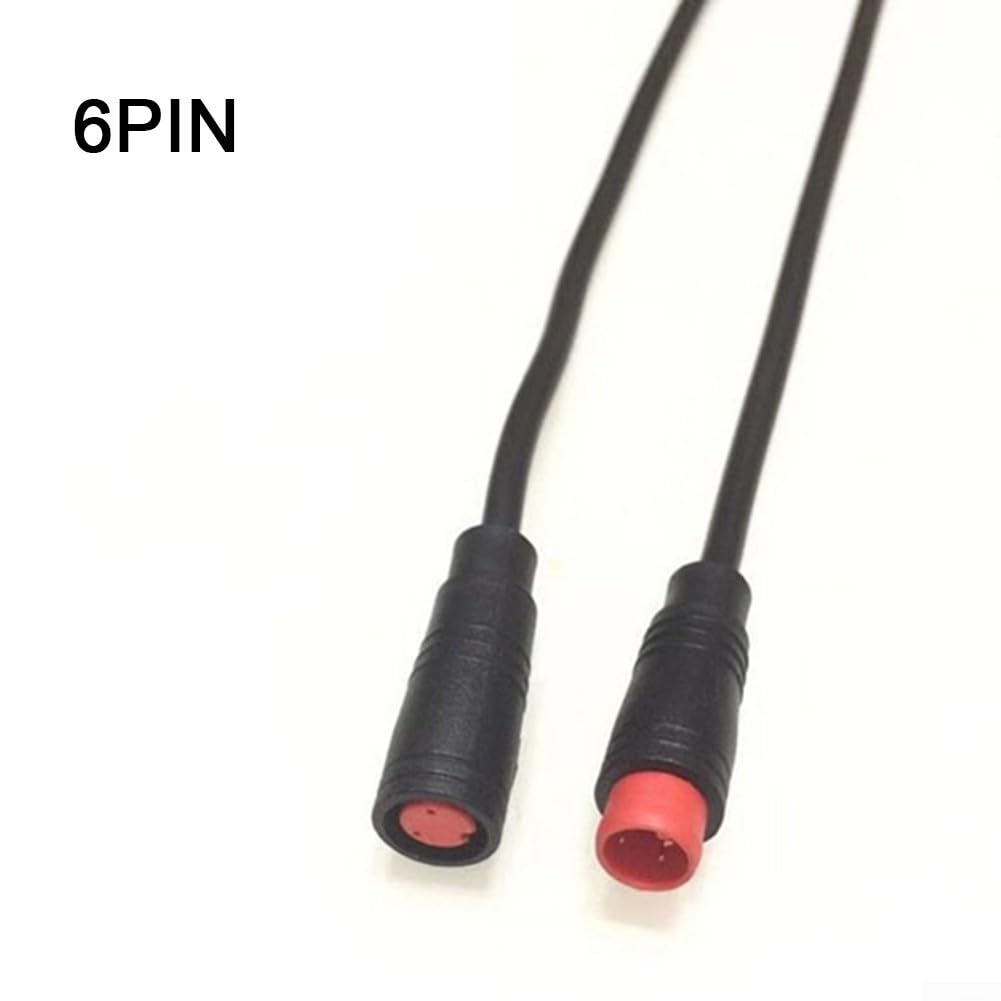 5Pair M8 6 Pin DC Bike Connettori Impermeabile Maschio Femmina 15cm Lunghezza Cavo Compatibile con Circuiti Elettrici