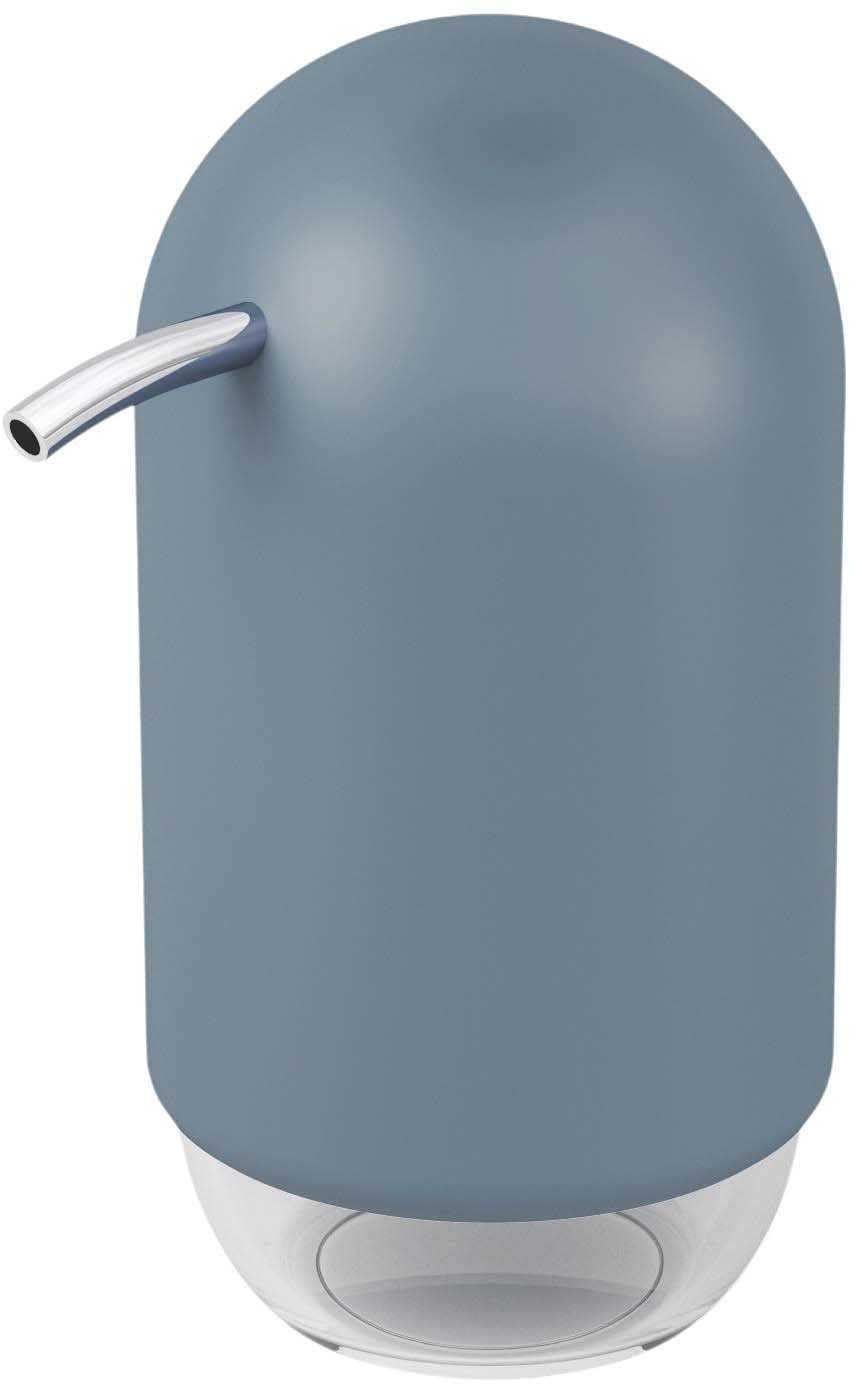 Umbra Touch Hand Soap Dispenser, Plastic Liquid Pump Bottle, Durable and Refillable for Bathroom or Kitchen Sink Slate Blue - Image 3