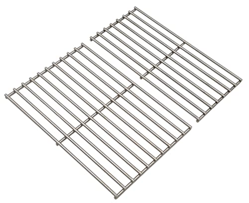 Grillfürst Edelstahl Grillrost Campinggrill G201 - Pflegeleichte Grillgitter mit 6 mm starken Streben, Ersatz Grillroste im Format 32,8 x 22,8 cm und 32,8 x 16,2 cm cm
