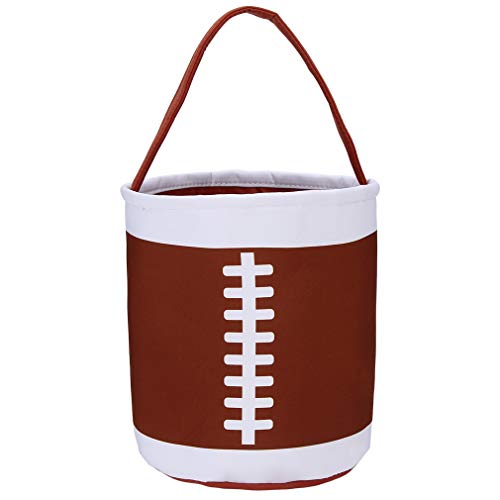 Baseball Easter Basket Eggs Bags with basell Printing Softball Easter Baskets Tote Bag Storage Gifts Candies Bucket for Kids Girls with Handles