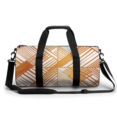 Sac de yoga et week-end 45 cm - Bagage cabine blanc et ambre en toile