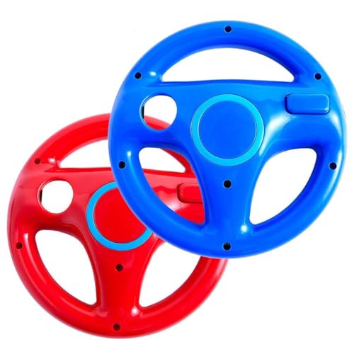 DOYO 2 Pack Steering Wheel for Nintendo Wii Remote Controller,