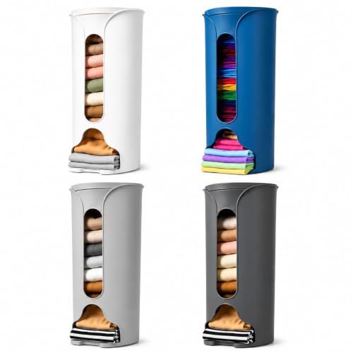Image of Wall Mounted Underwear Storage Organizer, Hanging Wardrobe Organizer for Socks, Panties, Bras & Innerwear, Dustproof Closet Storage Box, Space Saving Storage Container, Pack of 1, Multicolor