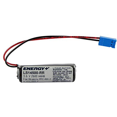 PLC LS14500-RR 3.6V 2600mAh Li Battery Replaces Rexroth 226423, SUP-E01-PCP-R, PPC-R01.2, PPC-R02.2 Used In Numerical Control Systems, Personal Computers and Other Electronics Applications