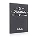 Produktbild Hochzeitideal  Stammbuch der Familie Serie Mr. & Mrs. grau 21,0 cm x 15,0 cm - Buchbinderleinen Stammbuch Hochzeit - Familienbuch Standesamt mit 6-Fach Ringmechanik für Urkunden mit Behördenlochung