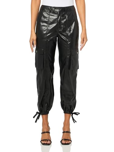 Cinq a Sept Women's Vegan Leather Zola Pant, Black, 4 at Amazon