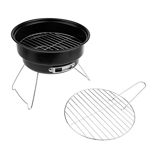 Grill Bbq Z Nieprzywierającą Powierzchnią Składany Grill Węglowy Mini Okrągły Grill Na Zewnątrz Na Kemping Piknik Narzędzia Do Grillowania