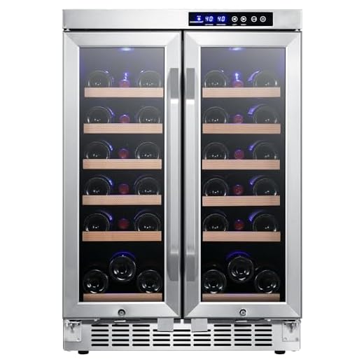 EdgeStar CWR362FD 24 Inch Wide 36 Bottle Built-In Wine Cooler with Dual Cooling Zones