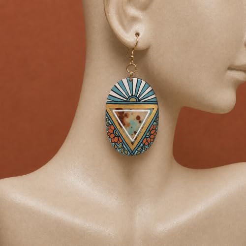 Image of Boho Ethnic Earrings Collection for Women - Colorful Tassel, Hoop, Stud, Drop, Chandelier & Huggie Styles Inspired by Festival Fashion
